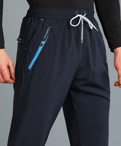 Men's Sweatpants with Zipper Pockets Athletic Pants Traning Track Pants Joggers for Men Soccer, Running, Workout in Saudi Arabia