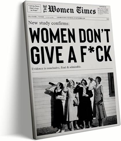 Better Late Than Ugly Poster Black and White Newspaper Postes Girl Dorm Room Art Women Wall Art College Decor Newspaper print Bar Cart Art Wall Art Trendy Print Canvas Poster 12x16in Unframed poster in Saudi Arabia