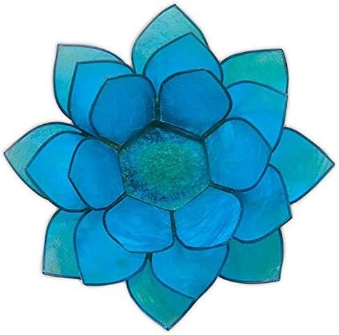 Island Heritage Hawaiian Tealight Holder | Blue Lotus Design | Perfect for Home Décor, Weddings, and Events | Add a Touch of Tropical Elegance to Your Space in Saudi Arabia