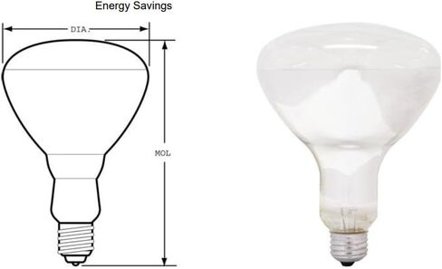 GE Lighting 65-Watt, 580-Lumen, BR40, Floodlight Bulb, Soft White - 6 Pack in Saudi Arabia