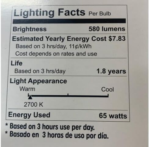 GE Lighting 65-Watt, 580-Lumen, BR40, Floodlight Bulb, Soft White - 6 Pack in Saudi Arabia