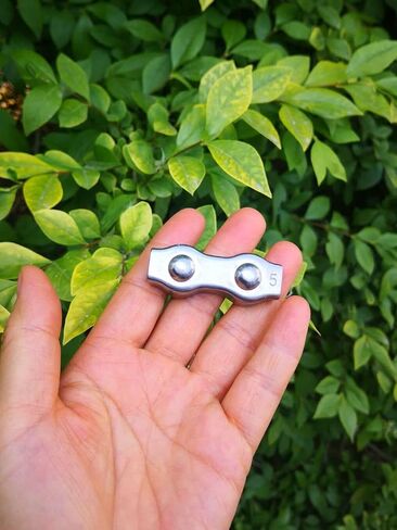 Duplex Wire Rope Clips Stainless Steel 316 Double Bolt Cable Clamp Marine Grade,10 Pcs (M3) in Saudi Arabia