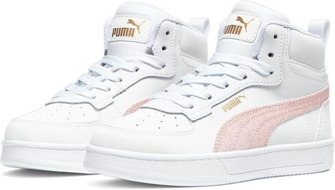 PUMA Caven Sneaker, White-Peach Smoothie-Gold, 12 US Unisex Little Kid in Saudi Arabia