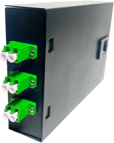 صندوق تثبيت على الحائط من الألياف الضوئية مع قارنات LC للوضع الفردي وكابلات الألياف الضوئية المتعددة الأوضاع. | حاوية صندوق الألياف لـ MPOE، وغرف الشبكة، وغرف IDF. (LC 12 ستراند OS1/OS2) in Kuwait