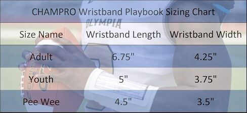 CHAMPRO One Size Single Wristband Playbook in Saudi Arabia