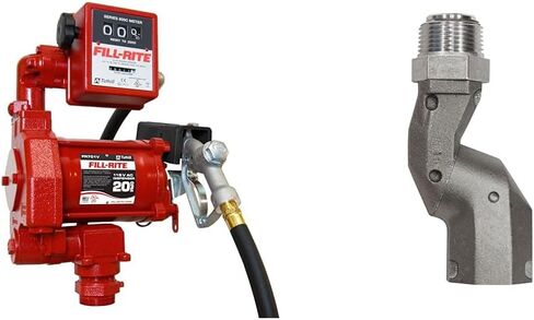 مضخة نقل الوقود fill-rite FR700V 115V 20 GPM مع خرطوم التفريغ والفوهة اليدوية | للبنزين والديزل والكيروسين وخليط الإيثانول وخليط الميثانول ووقود الديزل الحيوي حتى B20 in Kuwait