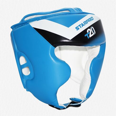 Starpro Boxing Headguard - PU Leather - Muay Thai Kickboxing Training Protection and Fighting Headgear - Various Sizes in Kuwait