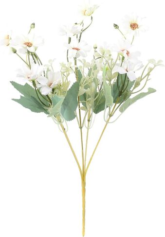1 Pc Artificial Flowers, 13 Inch Fake Slik Daisy Chrysanthemum Plants with Slik Greenery and Blossom for Spring Indoor Outdoor Decoration (Dark Pink) in Saudi Arabia