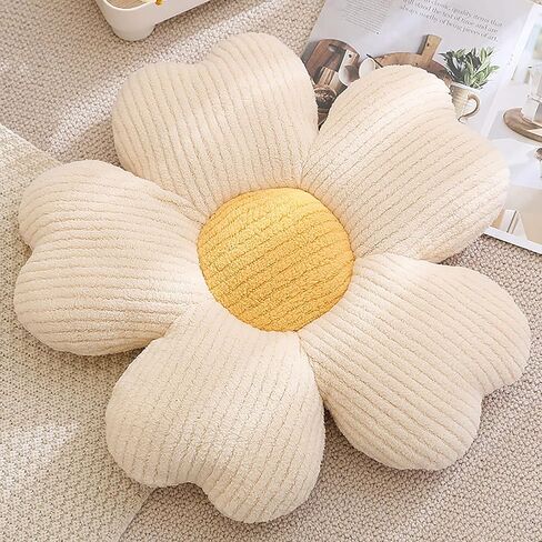 Skin-Friendly Plush Petal Throw Pillow. Soft and Comfortable, Fluffy and Full, meticulous Workmanship. (19inch, Blue) in Saudi Arabia