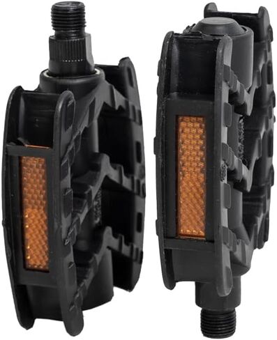 دواسات الدراجة التآزرية، دواسات الدراجات البلاستيكية لدراجات MTB ودراجات الطريق، دواسات منصة خفيفة الوزن (أسود) in Kuwait