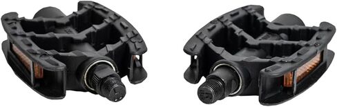 دواسات الدراجة التآزرية، دواسات الدراجات البلاستيكية لدراجات MTB ودراجات الطريق، دواسات منصة خفيفة الوزن (أسود) in Kuwait