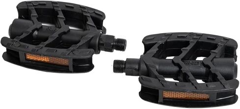 دواسات الدراجة التآزرية، دواسات الدراجات البلاستيكية لدراجات MTB ودراجات الطريق، دواسات منصة خفيفة الوزن (أسود) in Kuwait