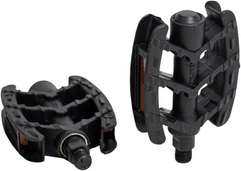 دواسات الدراجة التآزرية، دواسات الدراجات البلاستيكية لدراجات MTB ودراجات الطريق، دواسات منصة خفيفة الوزن (أسود) in Kuwait