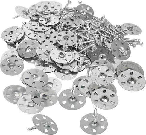 مجموعة أدوات تثبيت ألواح الرغوة، مجموعة أدوات تثبيت ألواح الرغوة، غسالات فولاذية مجلفنة ومسامير من الفولاذ المقاوم للصدأ لتركيب ألواح ألواح الرغوة 100 قطعة TXZWJZ in Kuwait