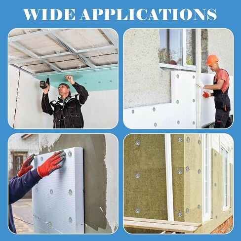 مجموعة أدوات تثبيت ألواح الرغوة، مجموعة أدوات تثبيت ألواح الرغوة، غسالات فولاذية مجلفنة ومسامير من الفولاذ المقاوم للصدأ لتركيب ألواح ألواح الرغوة 100 قطعة TXZWJZ in Kuwait