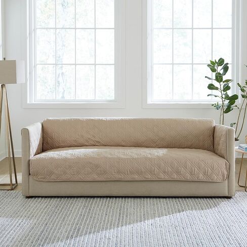 غطاء أريكة SureFit Gemma X-Large واقي الأثاث، أغطية أثاث واقية للحيوانات الأليفة من الألياف الدقيقة المقاومة للماء مع ظهر مانع للانزلاق، أغطية أريكة قابلة للغسل في الغسالة، غطاء أثاث فردي رمادي داكن in Kuwait