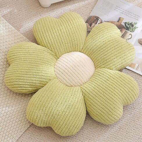 Skin-Friendly Plush Petal Throw Pillow. Soft and Comfortable, Fluffy and Full, meticulous Workmanship. (19inch, Blue) in Saudi Arabia