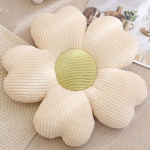 Skin-Friendly Plush Petal Throw Pillow. Soft and Comfortable, Fluffy and Full, meticulous Workmanship. (19inch, Blue) in Saudi Arabia