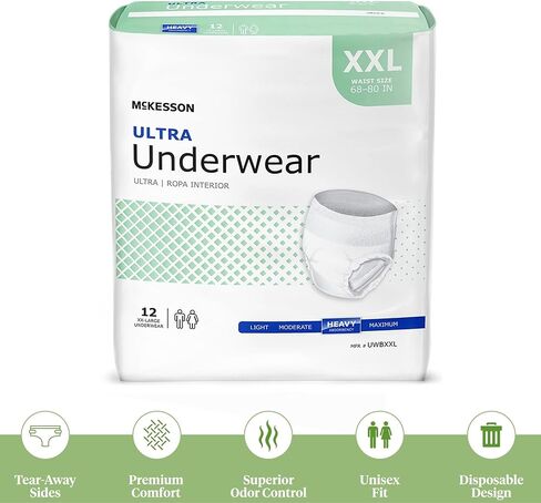 McKesson Ultra Underwear, Incontinence, Heavy Absorbency, XL, 56 Count in Kuwait