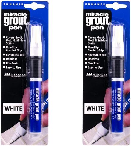 Miracle Sealants GRTPENWHT Grout Pen, White (Pack of 2) in Saudi Arabia