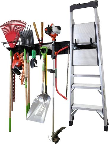 Wall Control Garage Storage Rack Lawn & Garden Tool Organization Wall Mount Home Organizer - Easy to Install 64in Wide Tan Metal Peg Board Set (Beige Pegboard) in Saudi Arabia