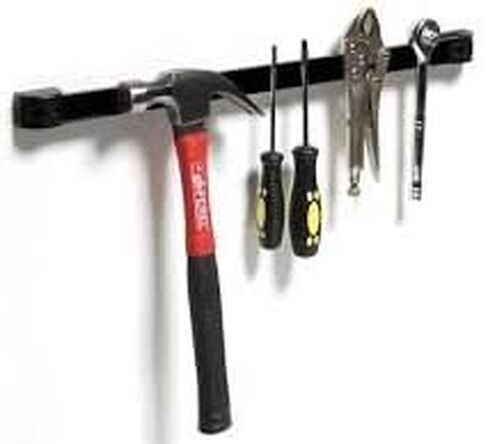 قضبان حامل الأدوات المغناطيسية RamPro 2 مقاس 24 بوصة، مجموعة رفوف تنظيم أدوات تخزين مغناطيسية معدنية قوية للغاية | للمفكات والكماشة والمفاتيح والسكاكين والمقص والمزيد (يتضمن براغي التثبيت) in Kuwait