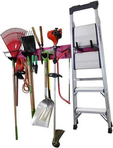 Wall Control Garage Storage Rack Lawn & Garden Tool Organization Wall Mount Home Organizer - Easy to Install 64in Wide Tan Metal Peg Board Set (Beige Pegboard) in Saudi Arabia