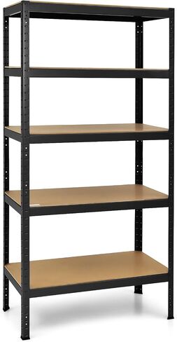 Tangkula 72" Storage Shelves, Heavy Duty Steel Frame 5-Tier Garage Shelf, Metal Multi-Use Storage Shelving Unit for Home/Office/Dormitory/Garage in Saudi Arabia