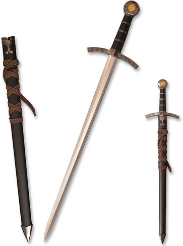 Medieval Short Sword，Metal Western Sword with Sheath,for Display Decoration and Collection in Saudi Arabia