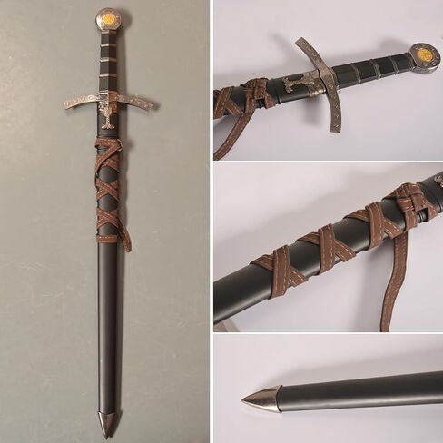 Medieval Short Sword，Metal Western Sword with Sheath,for Display Decoration and Collection in Saudi Arabia