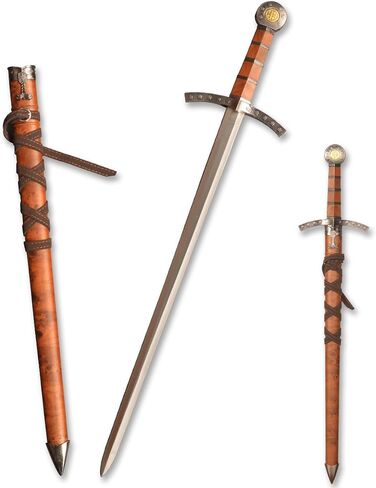 Medieval Short Sword，Metal Western Sword with Sheath,for Display Decoration and Collection in Saudi Arabia