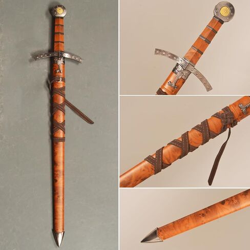 Medieval Short Sword，Metal Western Sword with Sheath,for Display Decoration and Collection in Saudi Arabia