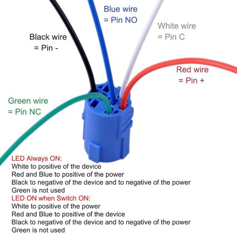 Taien Momentary Push button Switch 19mm 3/4" 1NO1NC ON/OFF Silver Stainless Steel Shell with 12V Blue LED Light for Car DIY in Saudi Arabia