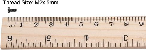 Uxcell M2x6mm فيليبس برغي قفل أسود 3.8 مم ضياء رأس المسمار لأجهزة الكمبيوتر المحمول PC TV مروحة التبديل 50 قطعة in Kuwait