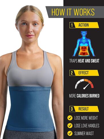 Waist Trainers for Women Belly Fat (XS-10XL) - Shape Your Back & Abdomen, Wear During Workout in Saudi Arabia