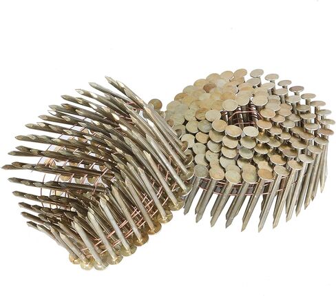 7200 Count Coil Siding Nail Full Round Head Wire Collated Coil 15-Degree 1-3/4-Inch x .120-Inch Smooth Shank Electro Galvanized Coil Roofing Nails in Saudi Arabia