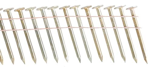 7200 Count Coil Siding Nail Full Round Head Wire Collated Coil 15-Degree 1-3/4-Inch x .120-Inch Smooth Shank Electro Galvanized Coil Roofing Nails in Saudi Arabia