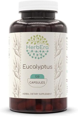 Eucalyptus 60 Capsules, 400 mg, Eucalyptus (Eucalyptus Globulus) Dried Leaf (60 Capsules) in Saudi Arabia