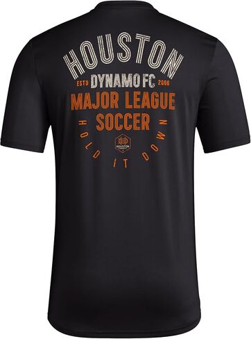 adidas Men's Houston Dynamo Short Sleeve Pre-game T-shirt in Saudi Arabia