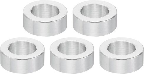 PATIKIL M12 Aluminum Spacers, 5 Pcs Metal Spacer Aluminum 12.5mm ID x 20mm OD x 8mm L Aluminum Spacer Screw Standoff Round for 1/2inch or M12 Screw Bolts in Saudi Arabia