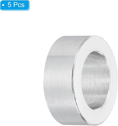 PATIKIL M12 Aluminum Spacers, 5 Pcs Metal Spacer Aluminum 12.5mm ID x 20mm OD x 8mm L Aluminum Spacer Screw Standoff Round for 1/2inch or M12 Screw Bolts in Saudi Arabia