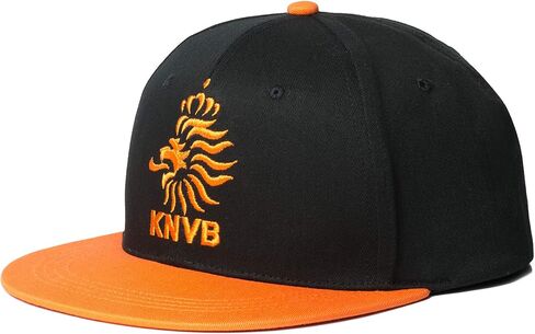 قبعة Snapback مرخصة رسميًا من هولندا KNVB باللون الأسود/البرتقالي in Saudi Arabia