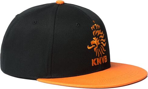 قبعة Snapback مرخصة رسميًا من هولندا KNVB باللون الأسود/البرتقالي in Saudi Arabia