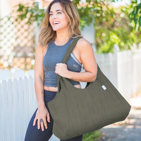 Large Yoga Mat Bag | The ORIGINAL YogiiiTotePRO | Large Yoga Bag or Yoga Mat Carrier with Side Pocket | Fits Most Size Mats in Kuwait
