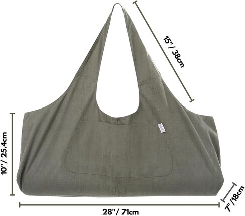 Large Yoga Mat Bag | The ORIGINAL YogiiiTotePRO | Large Yoga Bag or Yoga Mat Carrier with Side Pocket | Fits Most Size Mats in Kuwait