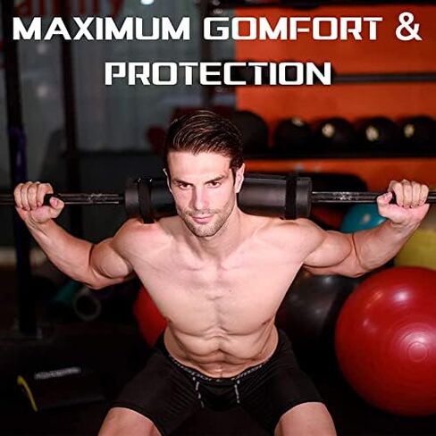 Squat Pad for Squats, Hip Thrusts and Lunges Barbell Pad Built-in Velcro Straps and Anti-Skid Points for Squats Protective Pad Support for Shoulder and Hip Joints in Saudi Arabia