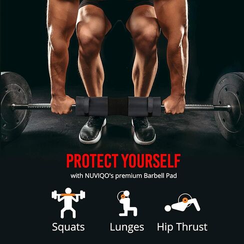 Squat Pad for Squats, Hip Thrusts and Lunges Barbell Pad Built-in Velcro Straps and Anti-Skid Points for Squats Protective Pad Support for Shoulder and Hip Joints in Saudi Arabia
