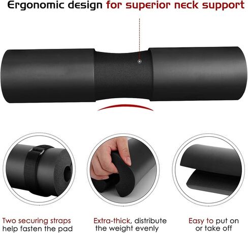 Squat Pad for Squats, Hip Thrusts and Lunges Barbell Pad Built-in Velcro Straps and Anti-Skid Points for Squats Protective Pad Support for Shoulder and Hip Joints in Saudi Arabia