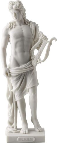 أبولو - تمثال إله الضوء والموسيقى والشعر اليوناني بلمسة نهائية بيضاء in Kuwait