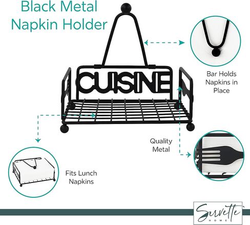 Cuisine Metal Napkin Holder with Weight for Lunch Napkins in Saudi Arabia